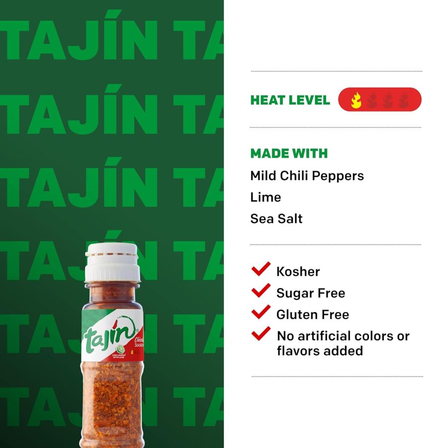 Tajín Clásico Chile Lime Seasoning Mini Display 0.35 oz. 40 Mini Bottles Pack - Image 2