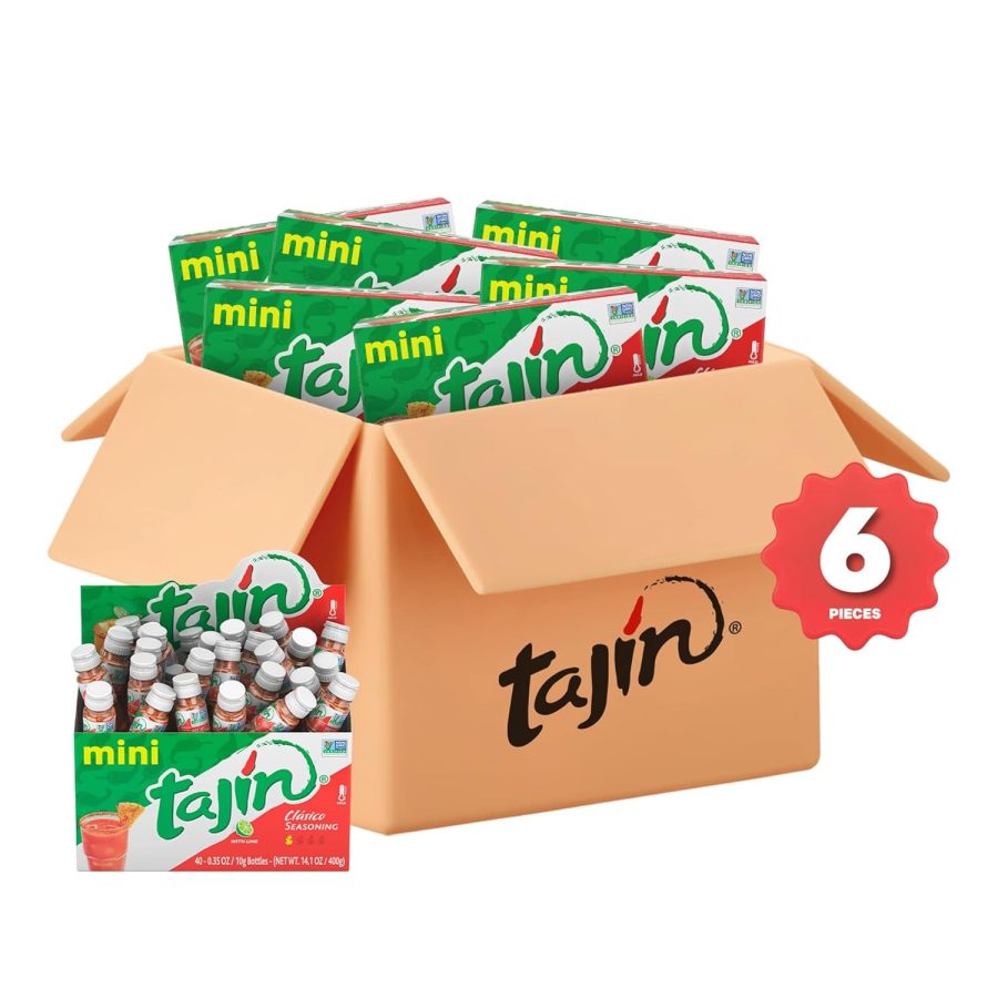 Tajín Clásico Chile Lime Seasoning Mini Display 0.35 oz. 40 Mini Bottles Pack of 6 - Image 2