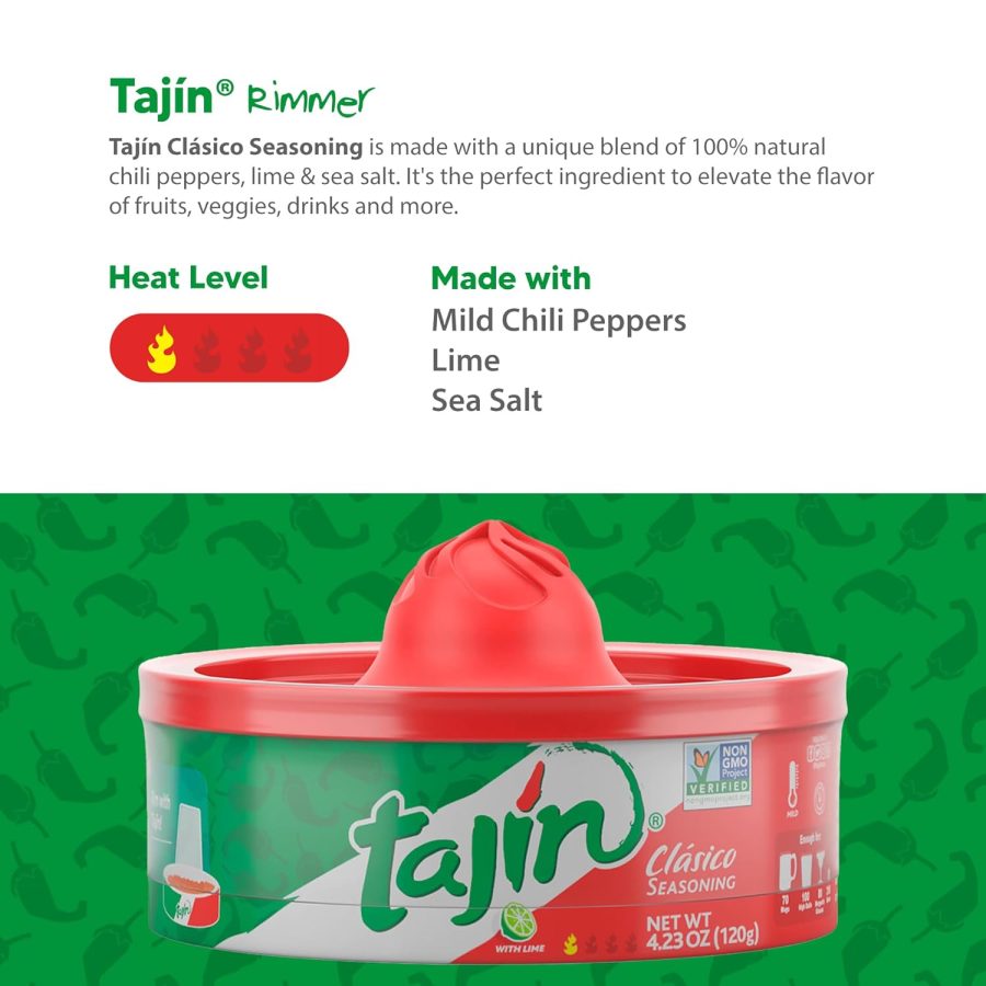 Tajín Clásico Chile Lime Seasoning Rimmer 4.23 oz - Image 3