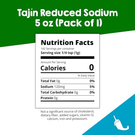 Tajín Clásico Reduced Sodium Seasoning 5 oz (Pack of 2)