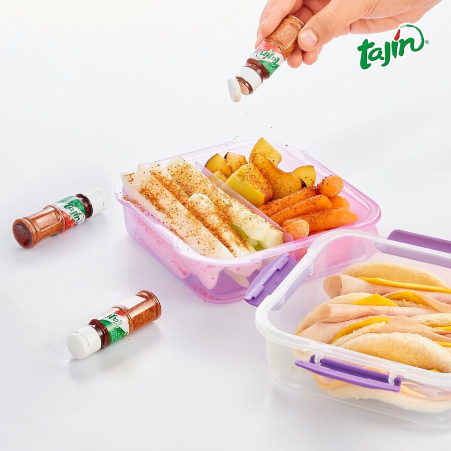 Tajín Clásico Chile Lime Seasoning Mini Display 0.35 oz. 40 Mini Bottles Pack - Image 6