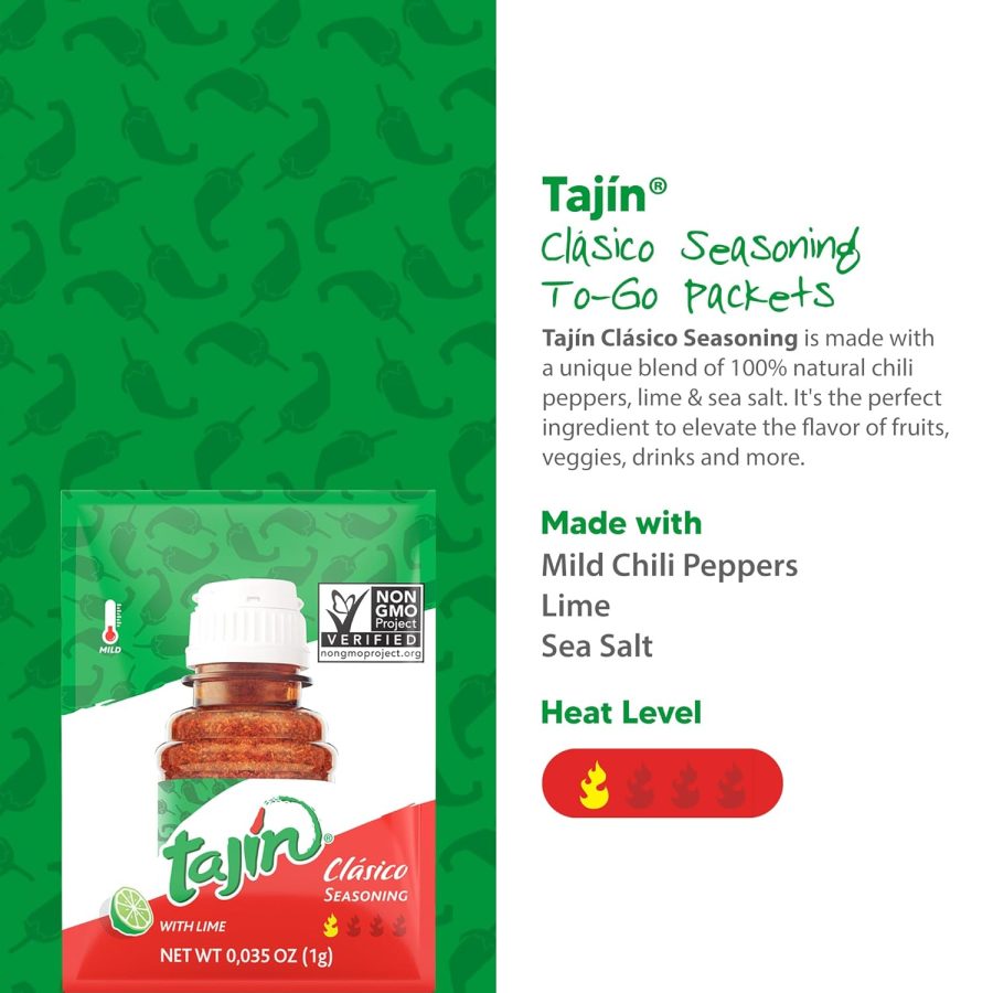Tajín Clásico Chile Lime Seasoning To-Go Packets Pack of 8 - Image 3
