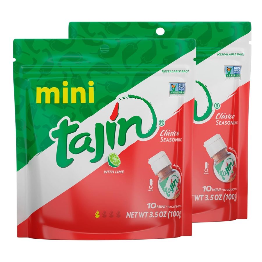 Tajin Clásico Seasoning Mini Pouch.0.35 Ounce. 10 Mini Bottles Pack2