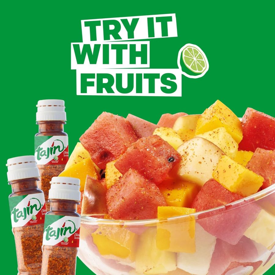 Tajín Clásico Chile Lime Seasoning Mini Display 0.35 oz. 40 Mini Bottles Pack - Image 4