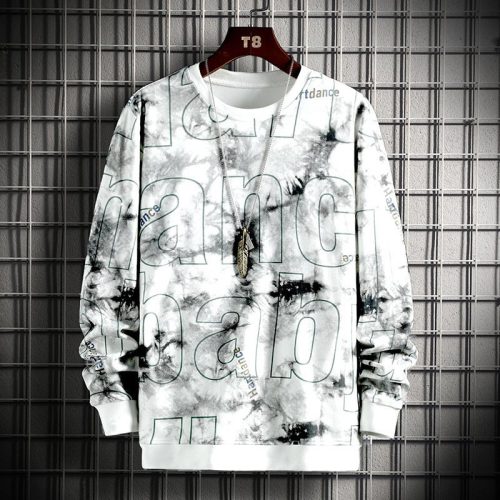 New autumn men's long-sleeved T-shirt Korean men's casual trend Slim round neck style sweater